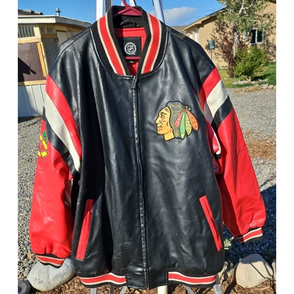 NHL Leather CHICAGO BLACKHAWKS JACKET 2XL